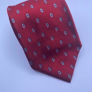 Armani Collezioni Red and Gray Men's Tie
